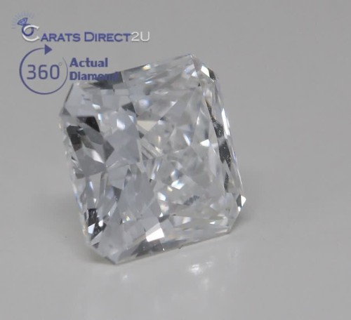 Strahlender Diamant Ring 14k Weißgold (1,32 Ct E Vs1 (gebohrt) Reinheit) GIA - Video 1 von 1