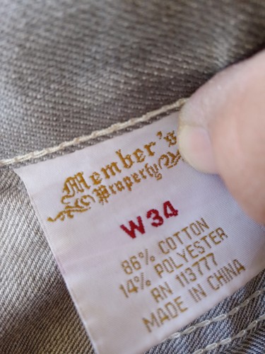 Size 34, Members Gray Jeans Shorts - Picture 5 of 8