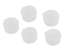 Koswork 29x15mm Clear Round Containers w/Lids (5) [KOS14012]