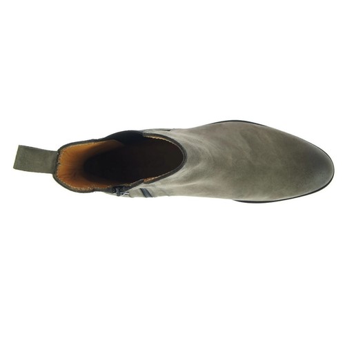 Alex D "Memphis" Men's Zipper Ankle Boot, Grey Suede - Picture 5 of 6