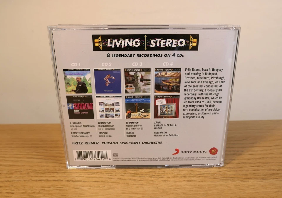 Fritz Reiner RCA Living Stereo 8 Legendary Recordings On 4 CD *LIKE NEW* Foto 2 de 4