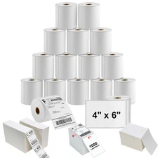 4"x6" Direct Thermal Address Shipping Labels For Rollo & Zebra Fanfold/Roll US