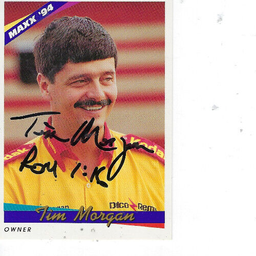 TIM MORGAN SIGNED 1994 MAXX RACING #91 - NASCAR - Picture 1 of 1