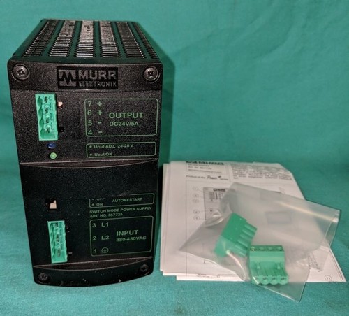 Murr Elektronik, 857725, MCS5-400/24, Switch Mode Power Supply 24vdc Double Phas - Picture 1 of 3