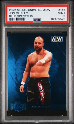2022 Skybox Metal Universe AEW Jon Moxley #145 PSA 9 BLUE 2022 Skybox Metal Universe AEW Jon Moxley #145 PSA 9 BLUE