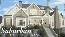 BLOXBURG SUBURBAN HILLSIDE HOME.CHECK DESCRIPTION.FASTBUILDER AFFORDABLE PRICE