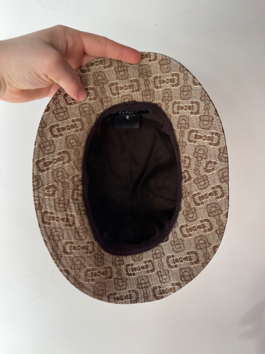 Gucci Chapéu Bucket Horsebit em Lona Bege e Castanho Marrom Gucci | Accessories | Authentic Gg Gucci Bucket Hat Euc Size  main image 2
