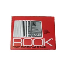 Parker Bros Rook Card Game Box Tournament Rules Instructions Vintage 1972