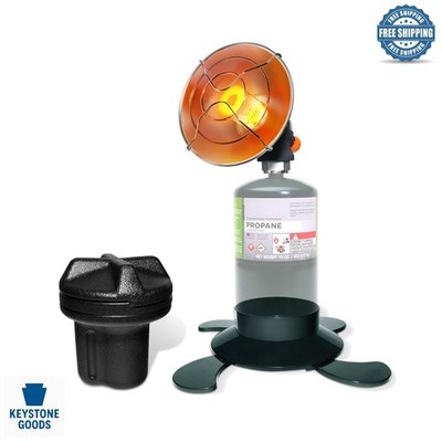8500 BTU Portable Propane Camping Heater with Piezo Ignition & Storage Case