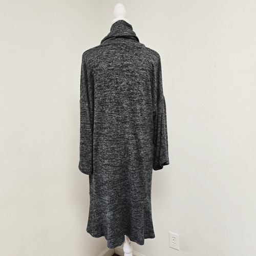 Saturday Sunday Anthropologie Dress Small Sweaterdress Cowl Turtleneck Gray NWT - Picture 3 of 13