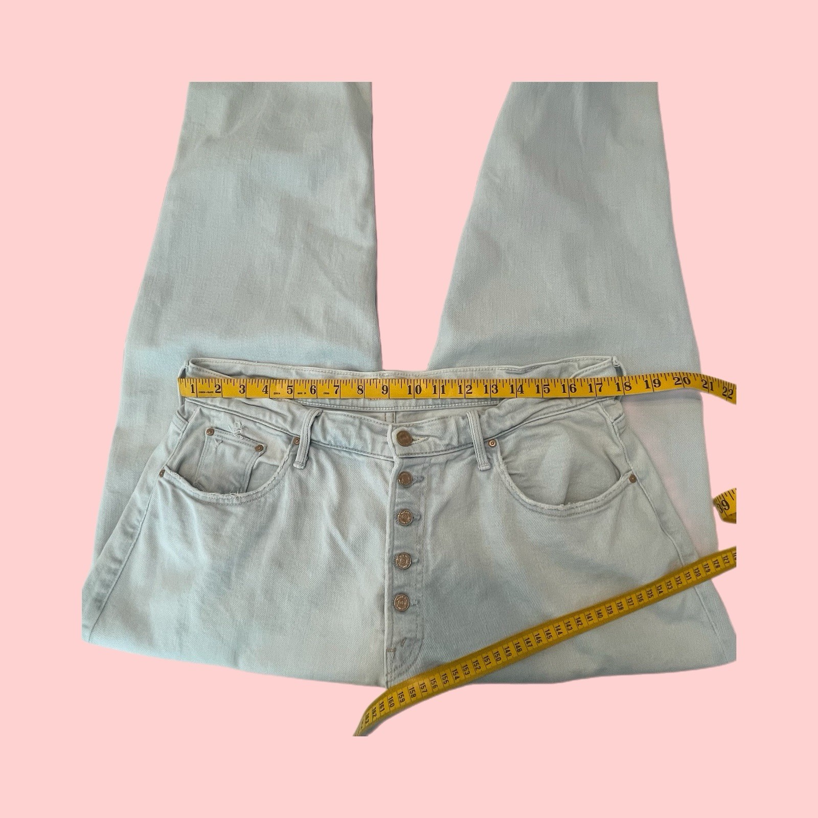 $265 MOTHER The PIXIE TOMCAT ANKLE Button Light P… - image 6