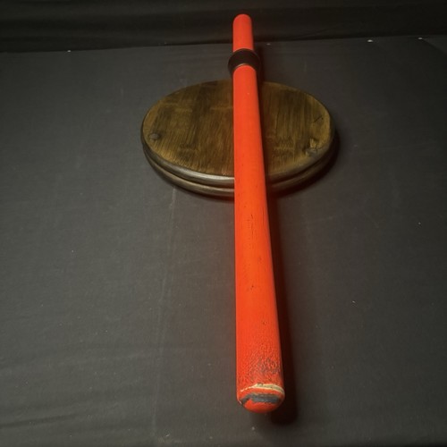 Holz Gehstock 26" orange mit Gummi Handschutz - Bild 8 von 8