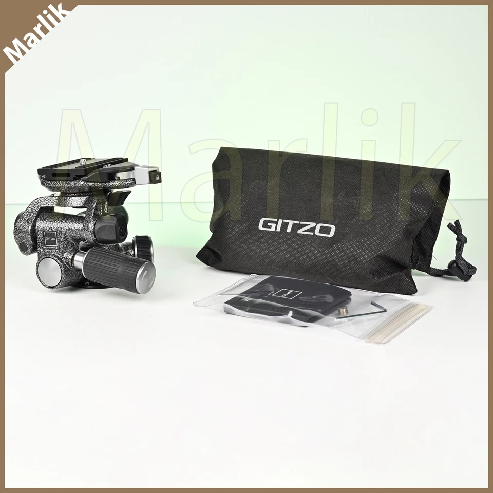 Gitzo 3-Way Fluid Head GHF3W for Tripod, Arca-Type Clamp & Plate, NEW with Pouch - Image 3 of 4