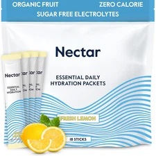 Nectar Hydration Packets - Electrolytes Powder Packets - No Sugar or Calories