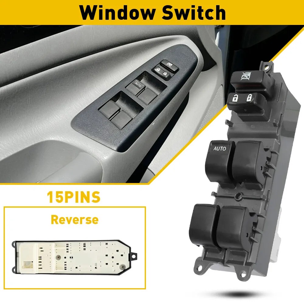 Left Master Power Window Door Switch 84820-02190 For 2007 - 2014 Toyota Corolla