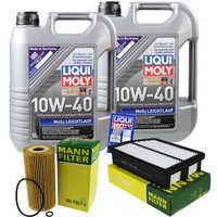 Mann Inspektionspaket Liqui Moly 10W-40 FüR KIA Sportage 2.0 Crdi AWD Hyundai