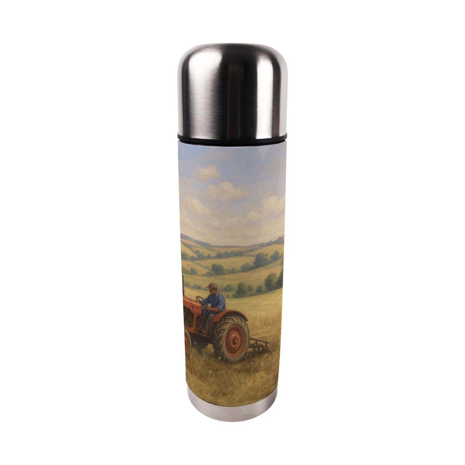 Farmyard Tractor Large Thermal Flask - Reusable Drinkware Gifts for Farmers