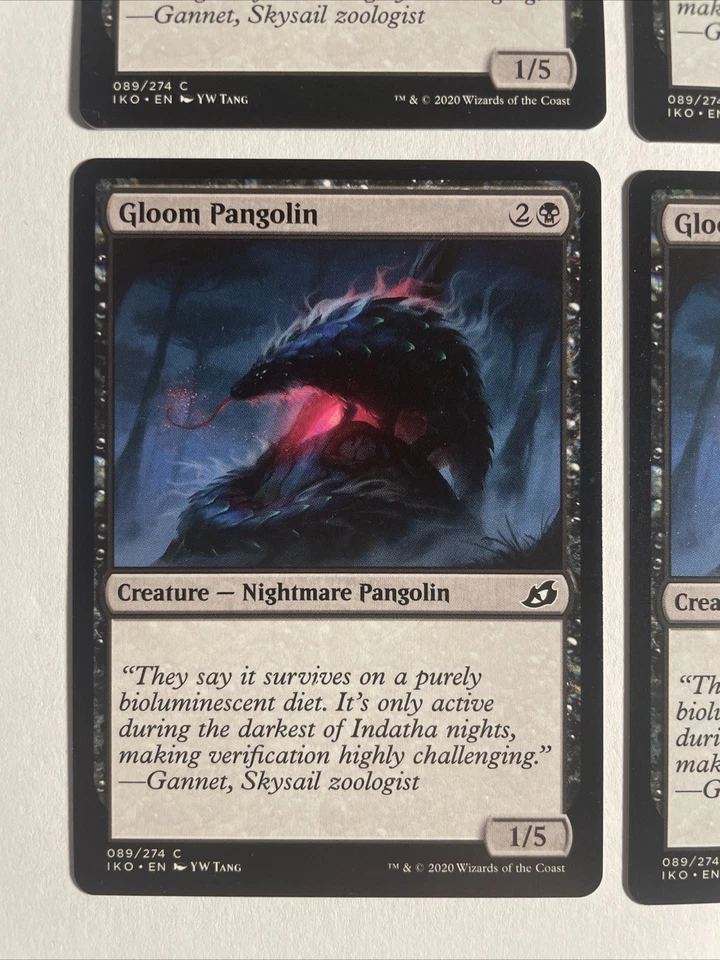 4x Mtg Ikoria Lair Of Behemoths Gloom Pangolin NM/M Magic the Gathering - Bild 2 von 2