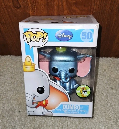 Funko Pop! Metallic Silver Dumbo SDCC Comic Con 2013 Limited 480 pcs Disney #50