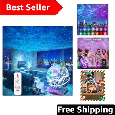 Dinosaur Egg Star Projector: White Noise & Bluetooth Speaker, Kids Night Light