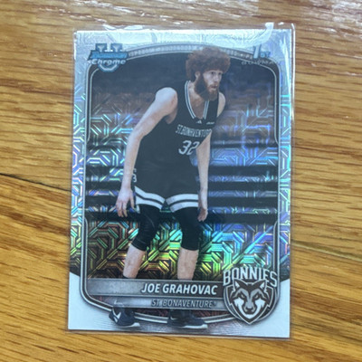 Topps 2024-25 Bowman University Chrome Joe Grahovac Bonnies BCP-24 Refractor