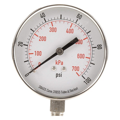 #ad GRAINGER APPROVED 4FMP8 Pressure GaugeTest3 1 2 In 4FMP8 $91.67