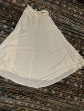Holly’s Harp Vintage 1960’s Off White / Ivory Skirt - Pleated Full Length -Small