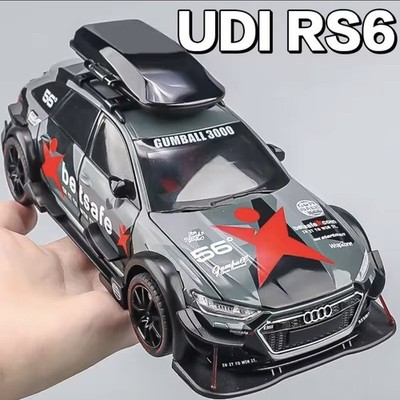 Audi RS6 Jon Olsson DTM Betsafe 1:24 Diecast Modellauto Spielzeug mit Dachbox