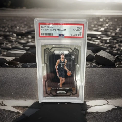 Victor Wembanyama 2023-24 Panini Prizm Base Rookie #136 PSA 10 Spurs