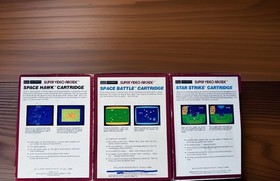 INTELLIVISION SEARS  LOT OF 3 SPACE BATTLE SPACE HAWK/STAR STRIKE CIB  TESTED