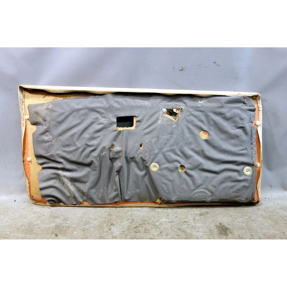 88-93 BMW E30 3-Series 2dr Right Front Interior Door Panel Natur Beige Vinyl OEM - Image 2 of 4