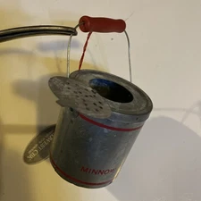 Metal Minnow  Bucket, Christmas Ornament, Midwest Cbk, New condition