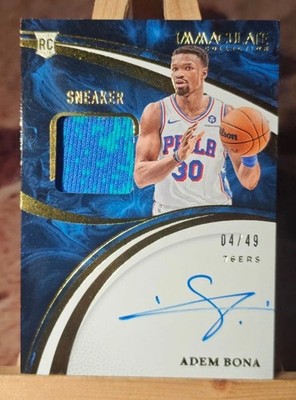 Adem Bona 2024-25 Panini Immaculate Collection Sneaker Auto RC 04/49 #SSS-ADB