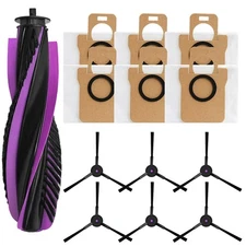 For JONR For T5 Pro Robot Vacuum Cleaner Side Brush and Dust Bag Bundle