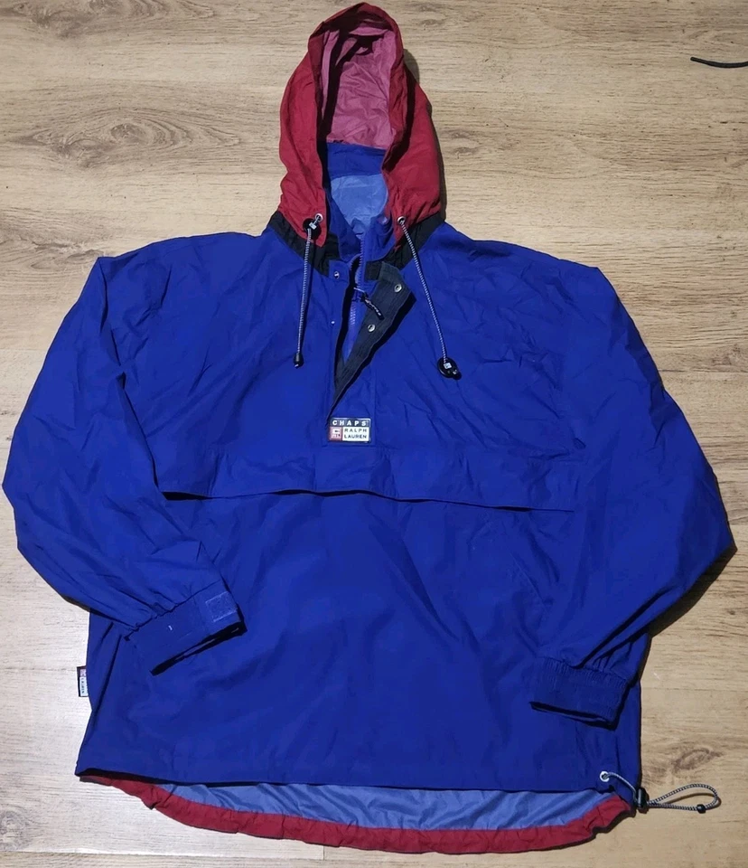 Vintage 90's Chaps Ralph Lauren Anorak Windbreaker Pullover Jacket Polo Size M - Image 4 of 4