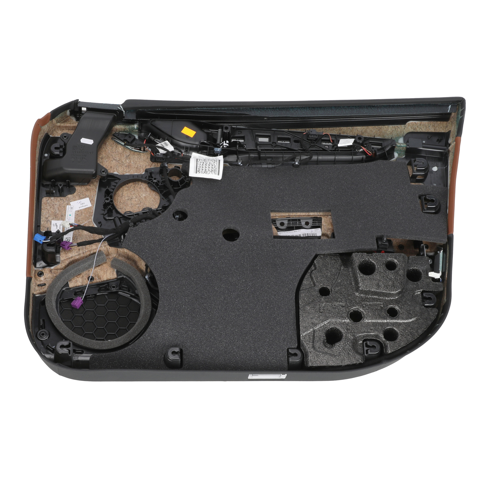 GENUINE MASERATI Quattroporte Tan/Black Leather Door Panel W/Switches 670075753