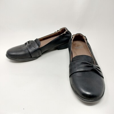 Dansko Shoes Womens 6 Sz 37 Black Karen Slip On Loafer Burnished Nubuck Leather