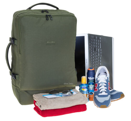 Rucksack Handgepäck Bestway Cabin 300 Reisetasche 40L Pendler 40324 2600 Oliv - Bild 4 von 12