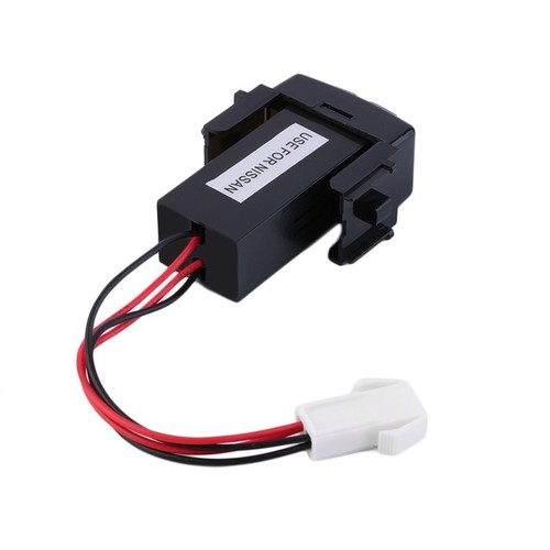 2 USB AUX Ports Factory Dashboard Fast Charger 5V 1.2A 2.1A for Nissan CAR E5 - Picture 7 of 8