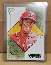 2021 Topps Gallery Green Modern Artists #3 Juan Soto  #D 014/250