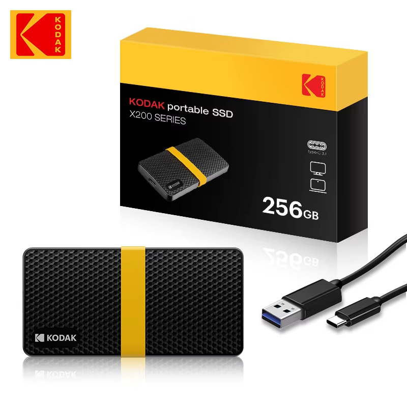 Kodak X200 Pro Portable SSD 128GB 256GB 512GB 1TB USB 3.1 Type-C