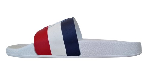 MONCLER ciabatte sandalo in gomma uomo BASILE 01A49 bianco - Picture 6 of 7