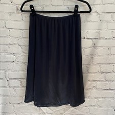 Vassarette Black Half Slip Skirt Large Lingerie