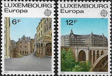 Luxembourg #YT895-YT896 MNH 1977 Europa CEPT Landscapes [597-598]