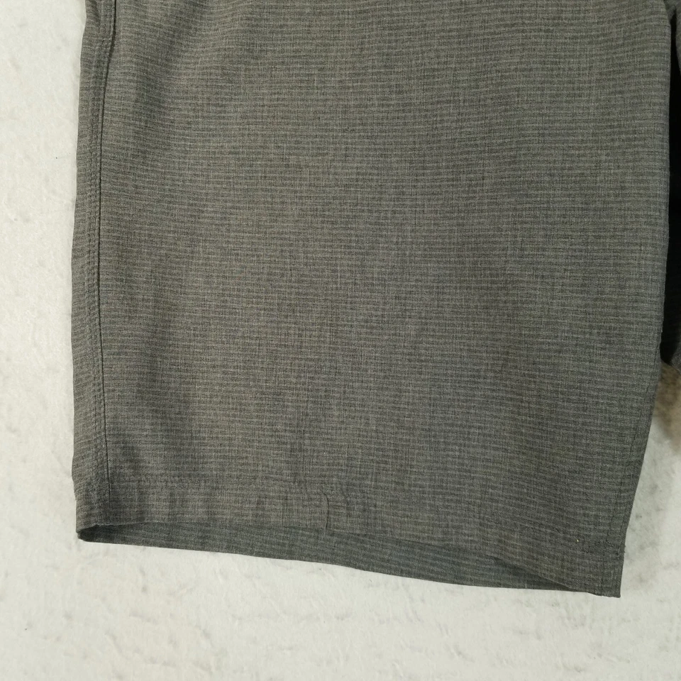 Hang Ten Pantalones Cortos Hombre 36 x 10.5 Negro Raya Híbrido Natación Surf Playa Surf Exterior Foto 4 de 4