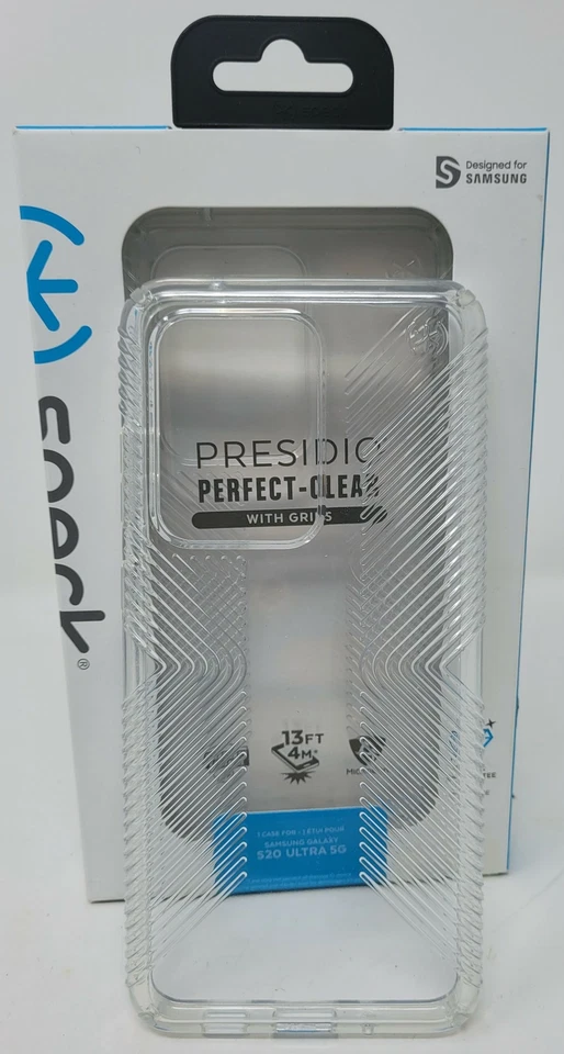 Funda Speck Presidio Empuñaduras Perfectas Transparentes para Galaxy S20 Ultra 5G Foto 2 de 2