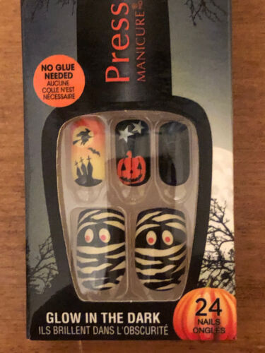 Broadway Press-On Manicure Nails - Glow in the Dark Ready To Scare - Picture 2 of 3
