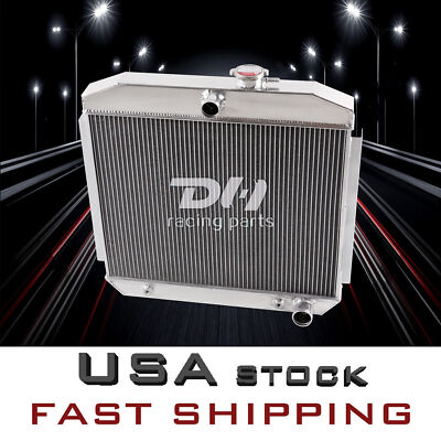 3Row Aluminum Radiator For 1955-1957 1956 Chevy Del Ray 150 210/Nomad/Bel Air V8