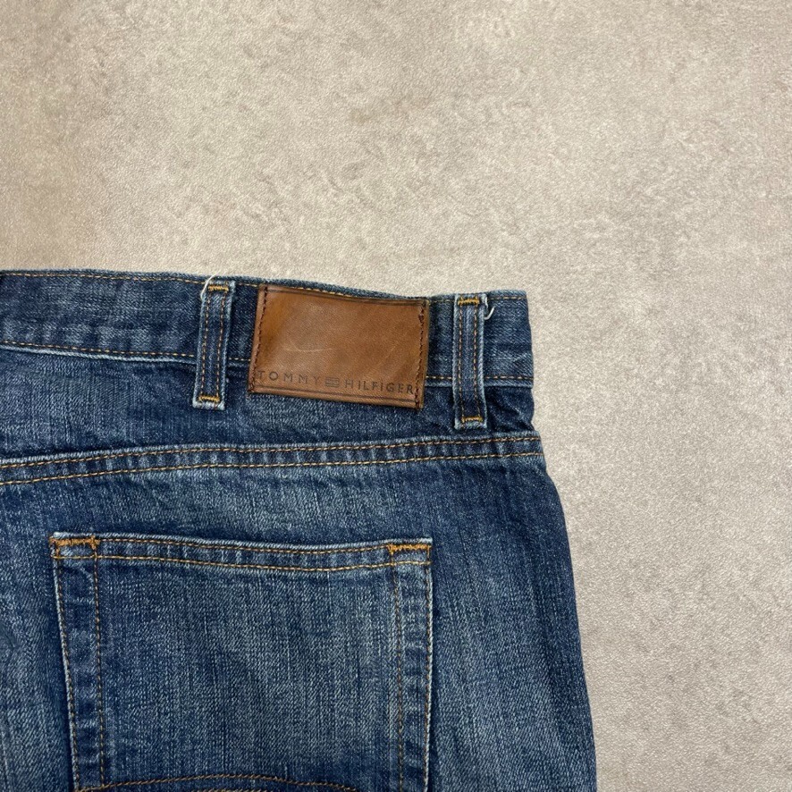 Tommy Hilfiger Denim Jeans Mens 38" Regular Straight Fit Trousers, Blue image 7