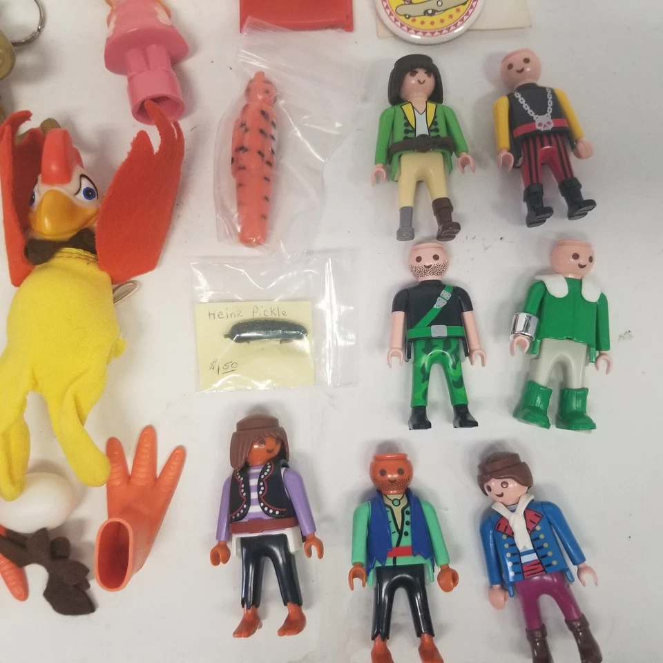 Vintage Small Toy Lot of 35+, Figures, Oscar Mayer, Popeye, Animals, LOOK - Image 2 of 4